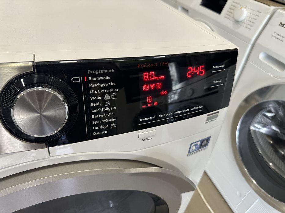 Сушильна машина AEG T8DE86685 (Німеччина) 8кг. Тепловий гасос. Лед