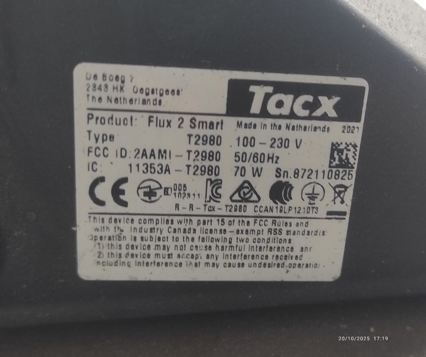 TACX Flux 2 Smart . Rolo de treino interactivo