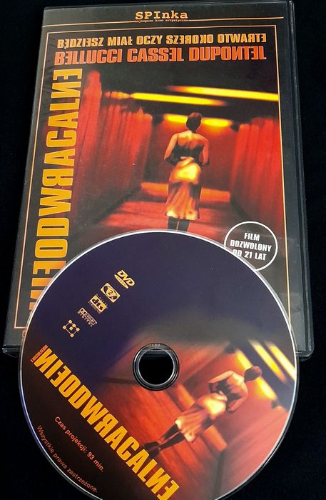 NIEODWRACALNE film DVD unikat Monica Bellucci Vincent Cassel