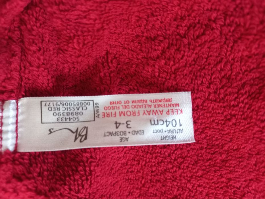 szlafrok dziecięcy z misiem