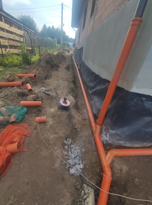 Usługi koparką, przyłącza, niwelacja terenu