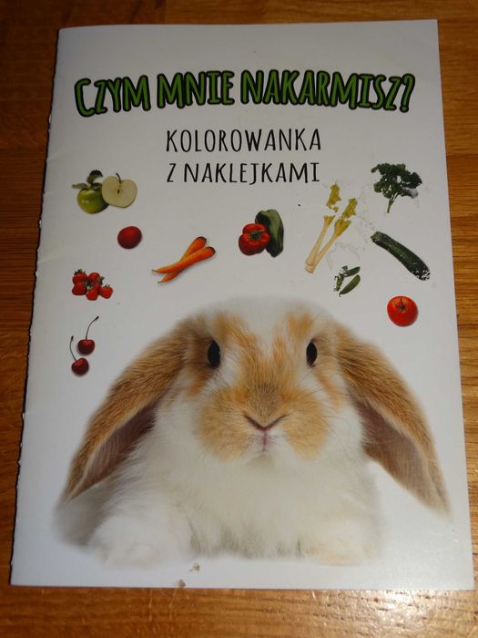 Kolorowanka z naklejkami Zwierzęta Czym mnie nakarmisz? Nowa