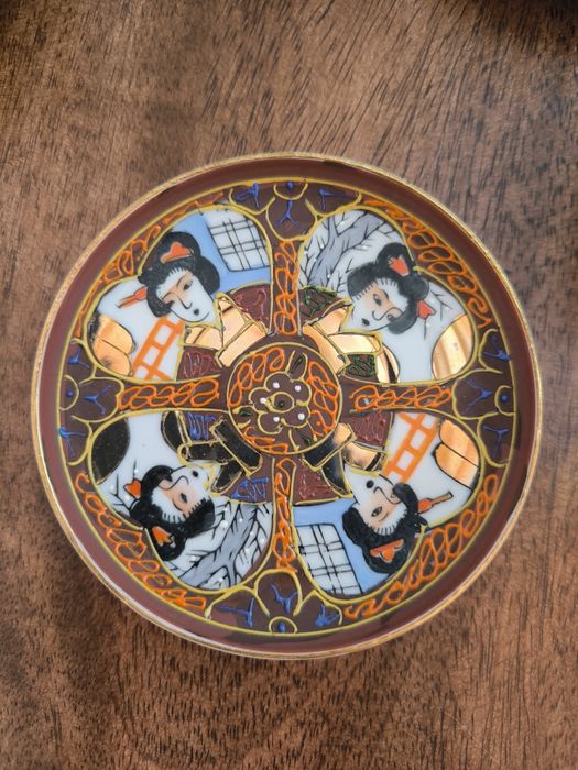 Conjunto de Café Japonês estilo Kutani