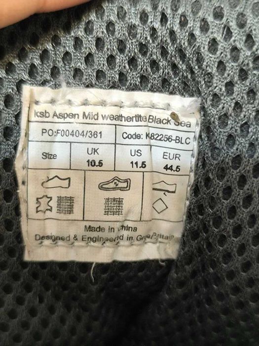 Трекінгові черевики Karrimor KSB Aspen Mid Vibram Waterproof Розм 44.5