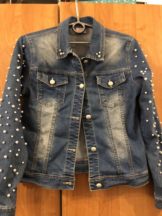 Kurtka jeans dziewczęca