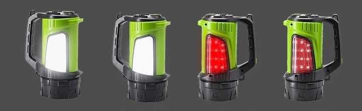 ZESTAW Latarka akumulatorowa szperacz LED mocna powerbank oświetlenie