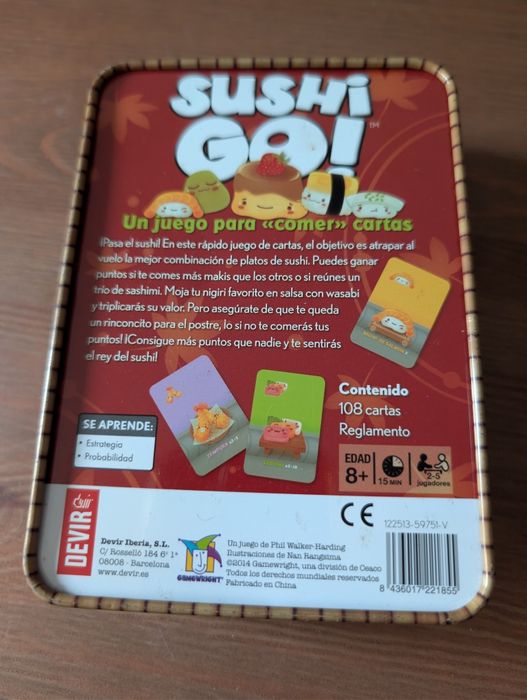 Sushi Go! - jogo de tabuleiro