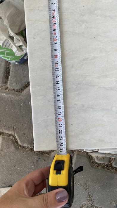 16 azulejos = 1.6 metros quadrados