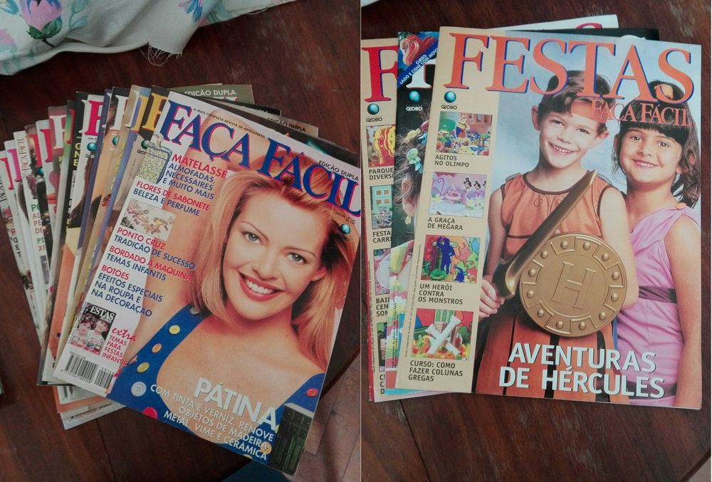 Revistas várias coleções antigas e DIY, Ponto Cruz, Tricô, Croché