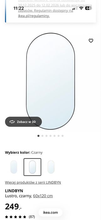 Lutro owalne nowe Ikea 60x120