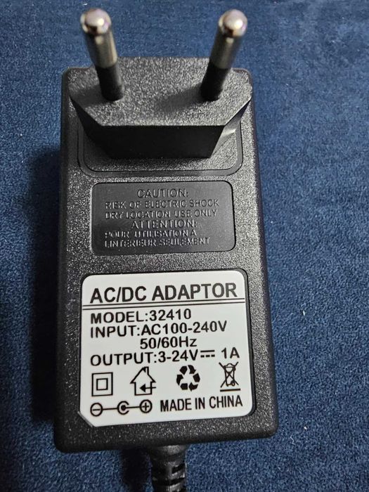 Zasilacz regulowany potencjometr 3v 24v adapter uniwersalny