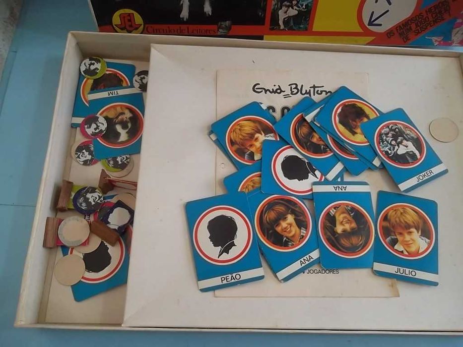 RARO jogo vintage OS CINCO (The Famous Five) - Enid Blyton. Edição SEL