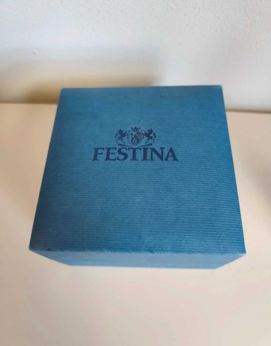 Relógio Festina Quartz F16495 Chronograph Style – Mostrador azul com caixa e certificado