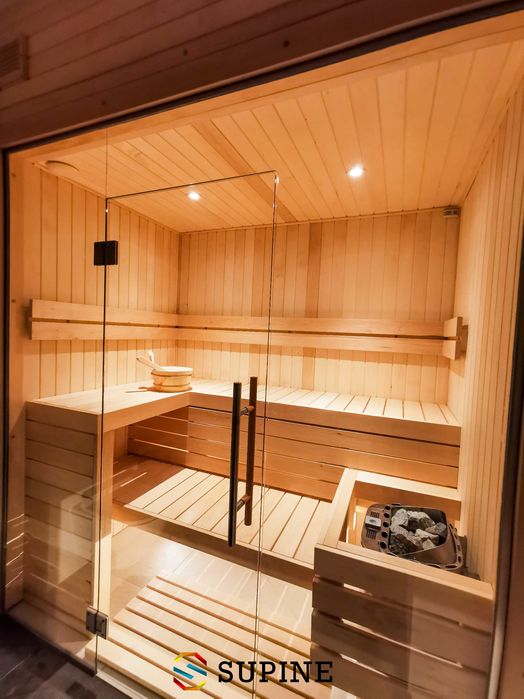 Sauna, sauna domowa wewnętrzna, kabina saunowa