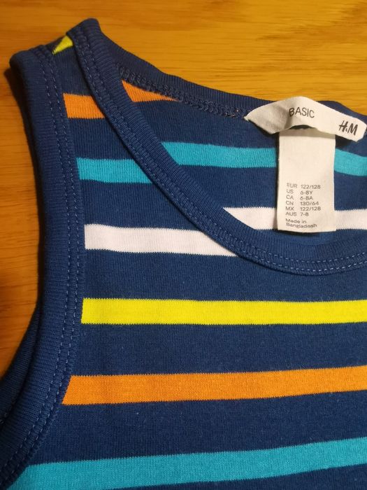Koszulka na ramiączkach h&m rozm. 122/128