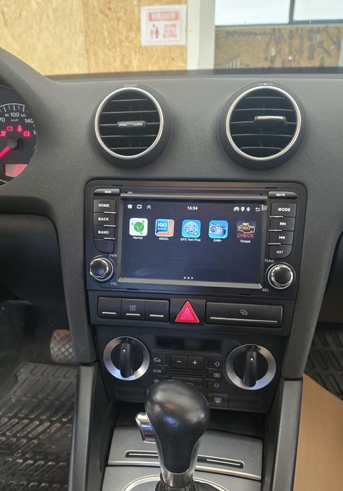 Rádio Audi A3 8P Android 14 com GPS (Novo)