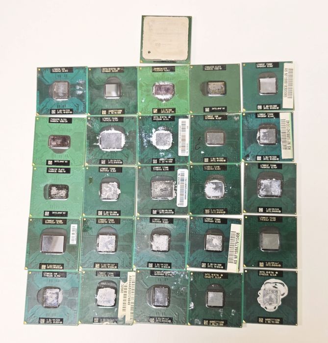 Procesory CPU stare Intel Core2Duo Centrino retro