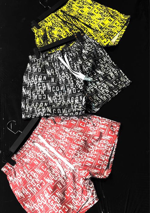 Szorty męskie kąpielowe z logo icon dsquared2