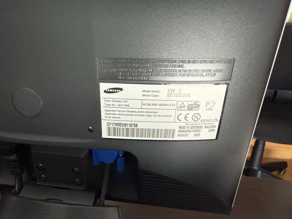 Monitor pc Samsung SyncMaster 172v