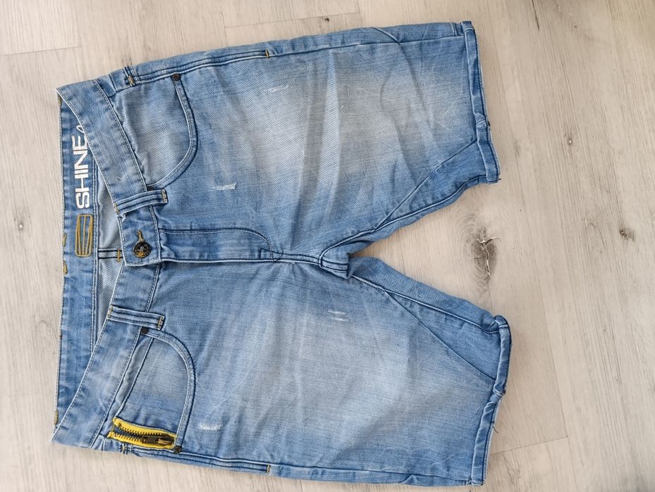 Krótkie spodenki jeans męskie M/L shine