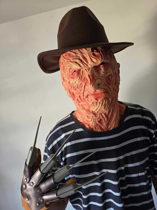 Fredy Kruger komplet: Maska+Kapelusz+Rękawica