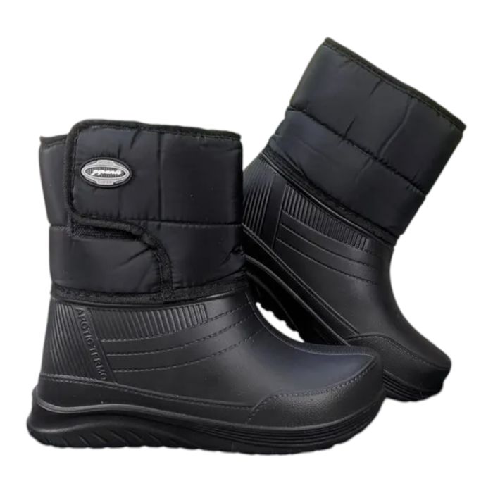 Damski Kalosz 41 D-39 A Damski Kalosz Czarny Na Rzep Ocieplany