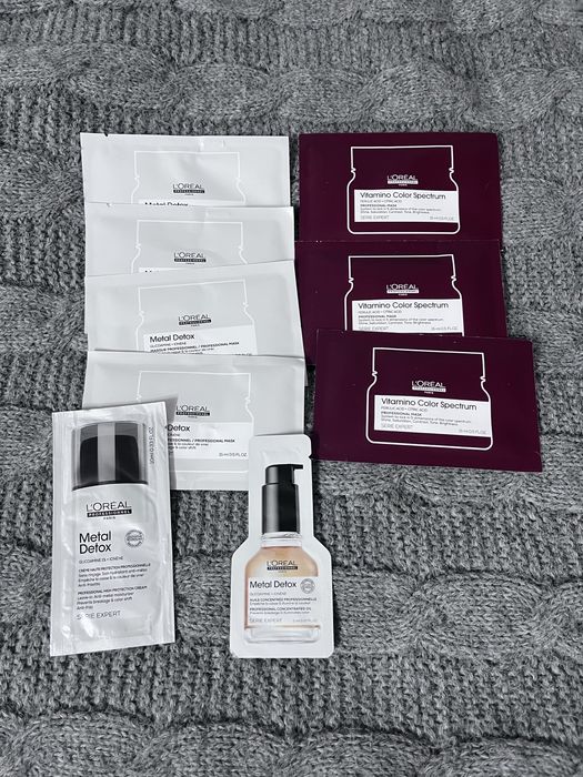 Zestaw do pielęgnacji włosów metal detox i vitamino color spectrum