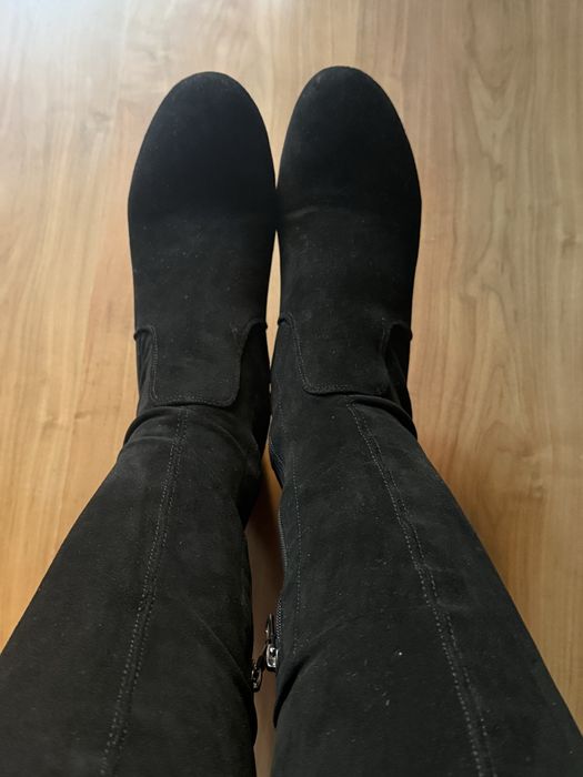 Wysokie buty na obcasie
