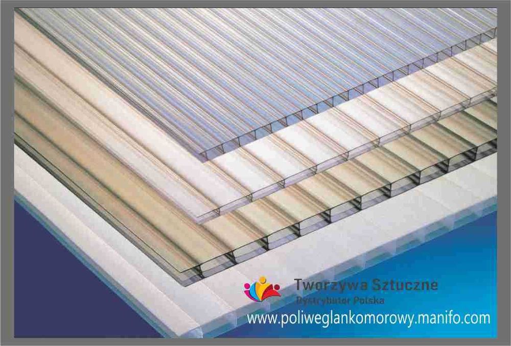 Poliwęglan komorowy  płyty dach taras pergola 4, 6, 8, 10, 16, 20 mm