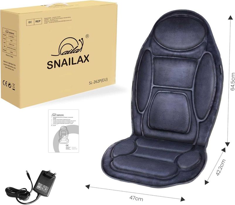 Масажне сидіння з підігрівом та вібрацією Snailax SL-262P