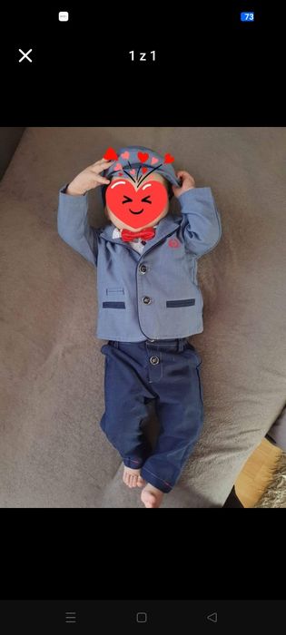 Komplet dla chłopca na chrzest.