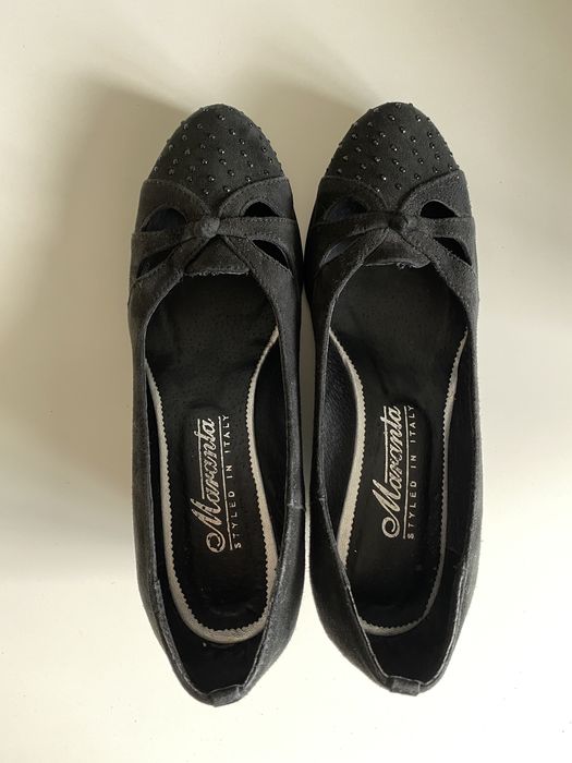 Туфлі чорні замшеві/ туфли замшевые