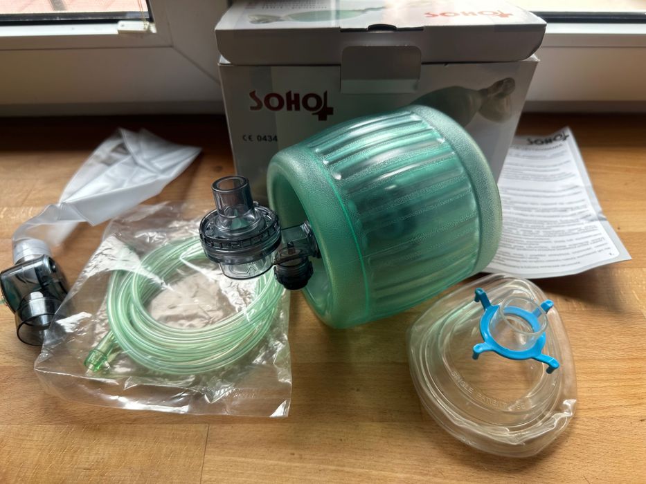 Resuscytator SOHO maska PCV ENT-1001 dla dorosłych