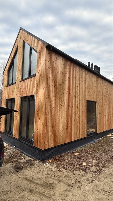 Deska elewacyjna duo romb lamele modrzew świerk