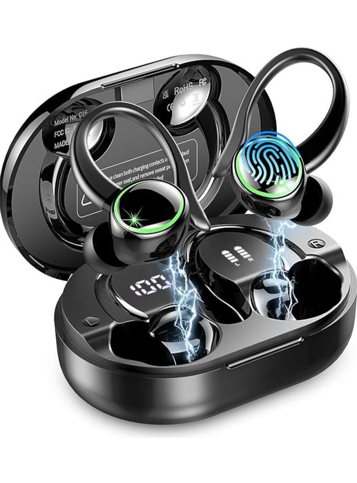 Słuchawki bezprzewodowe sportowe redukcja szumów 50h mikrofon ENC