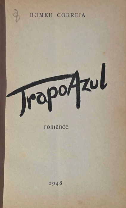 LIVRO - Correia, Romeu – TRAPO AZUL. Lisboa. 1948 REF: PAR2
