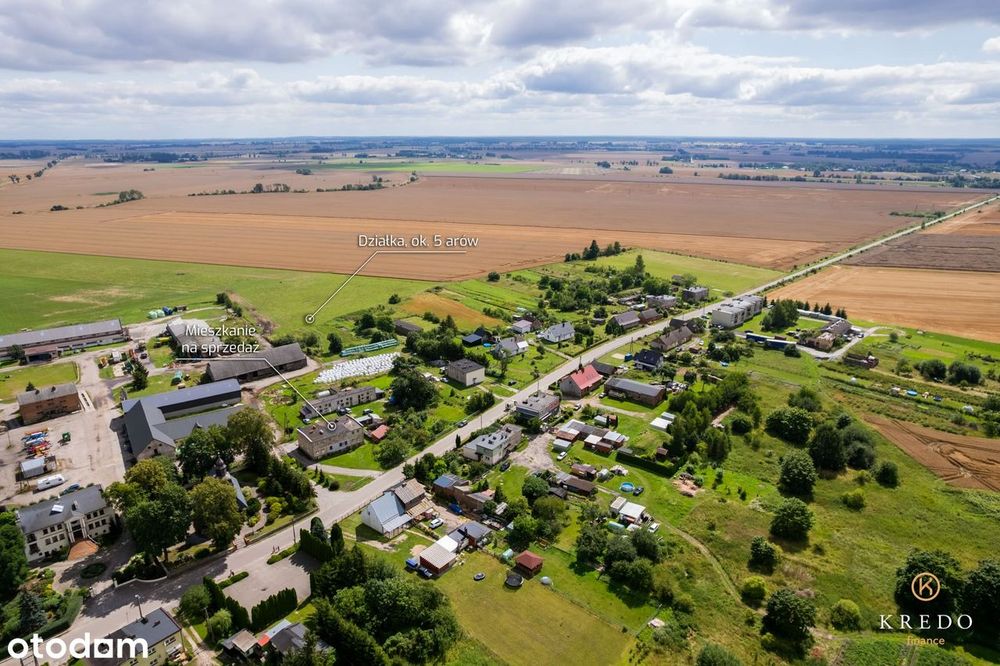 62,18 m² | 2 pokoje | Działka ok. 500 m² | Słupia, gm. Debrzno