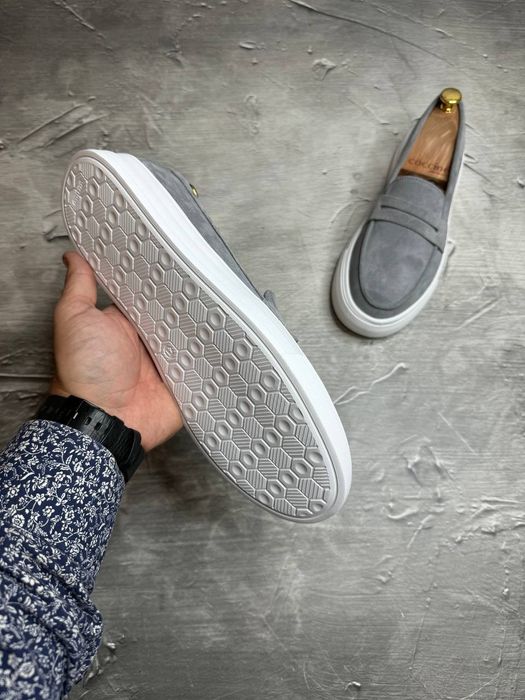 Мужские лоферы мокасины 40-45 замша