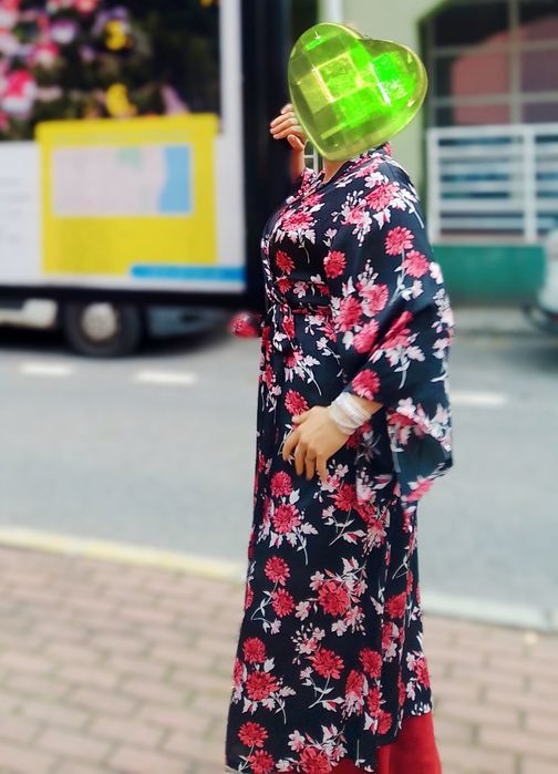 Suknia/kimono w kwiaty Primark