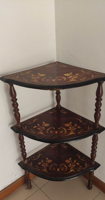 Conjunto de móvel + espelho e móvel de canto (conj. 3)