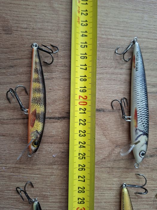 Woblery Salmo, Rapala, Hunter, Gloog, Bielik.