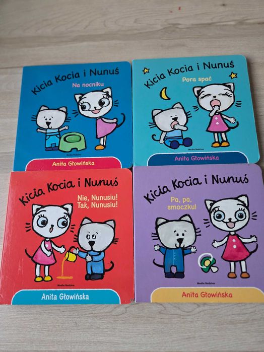 Kicia kocia i Nunuś zestaw 4 książeczek