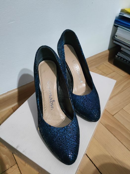 Półbuty damskie skóra naturalna Gamabut