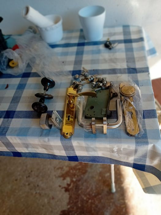 Material construção puxadores fechaduras