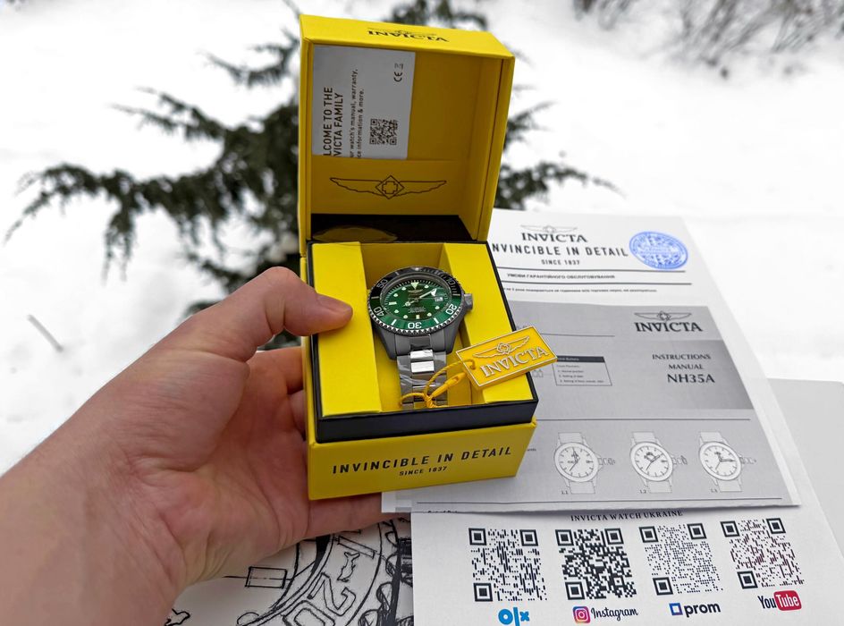 Годинник Invicta Pro Diver 36364 TITANIUM Automatic 45 мм. 200 MT.