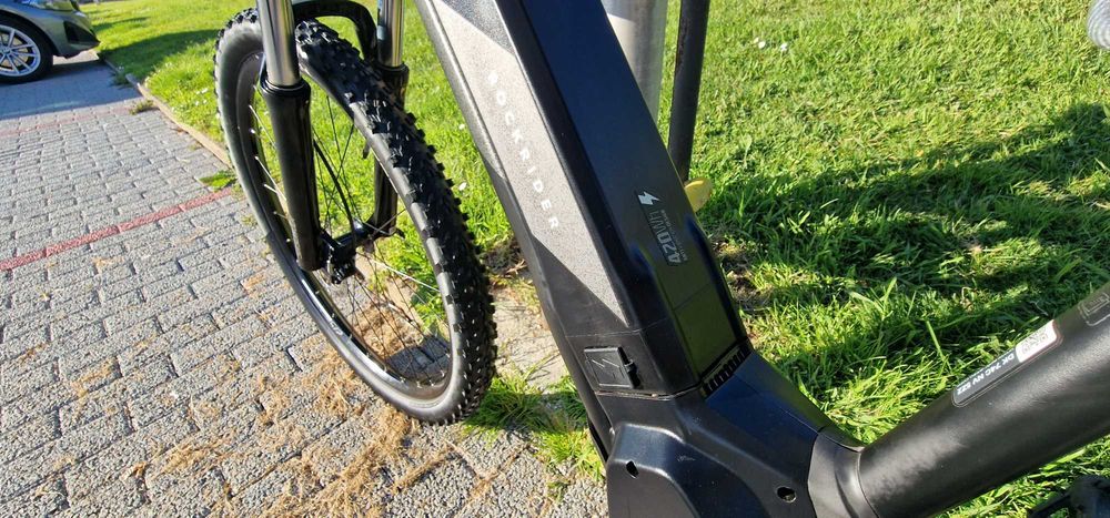 Bicicleta BTT Elétrica Rockrider E-ST 500 PRETO est500.