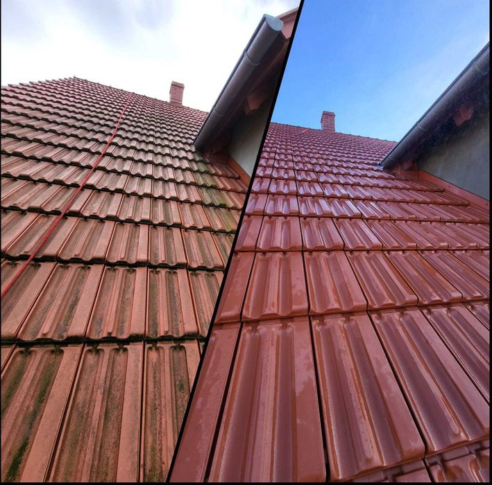 Mycie dachów i elewacji — 500 bar + gorąca woda | Wycena 0 zł