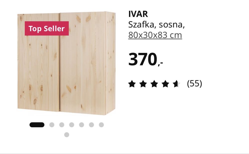 Szafki ikea lita sosna