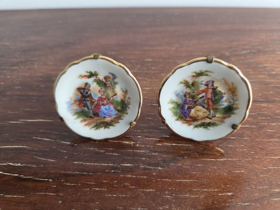 Miniaturas porcelana Limoges e cristal