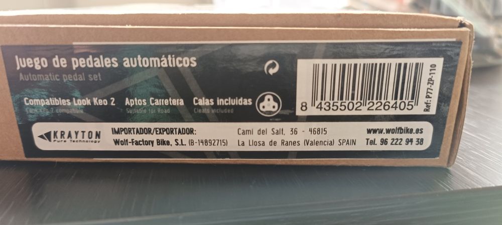 Pedais Krayton ciclismo